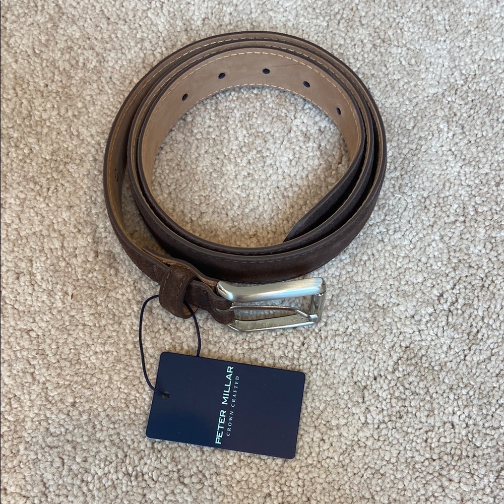 Peter Millar Brown Leather Bag